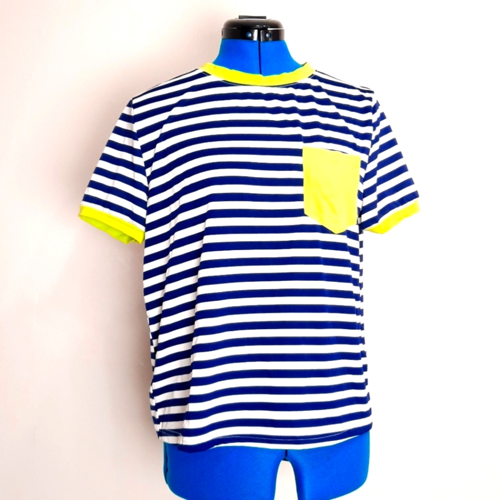 Shein women's striped pocket shirt size m